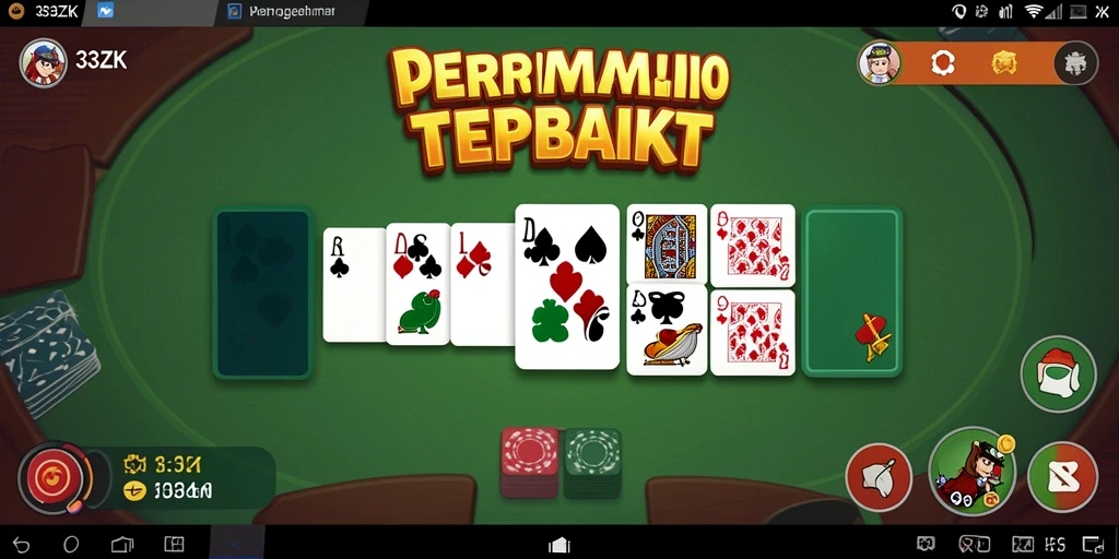 Tampilan gameplay 33ZK yang seru di permainan Domino.