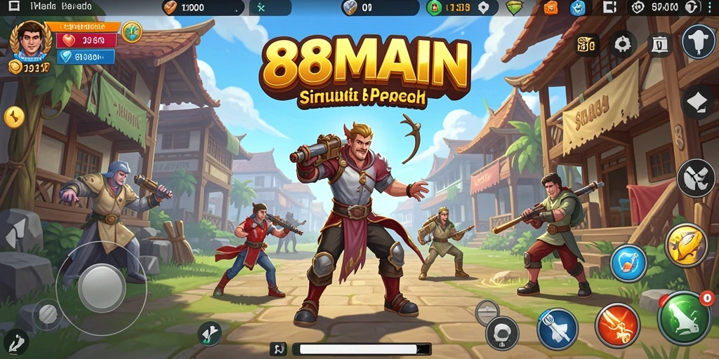 Tampilan gameplay menarik dari permainan simulasi 88MAIN.