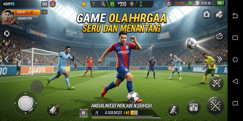 Tampilan permainan yang menarik dengan grafis olahraga yang memukau.