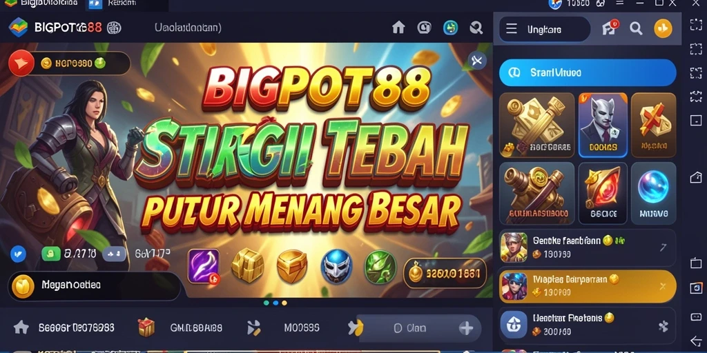 Tampilan menarik dari gameplay BIGPOT88 yang menegangkan.