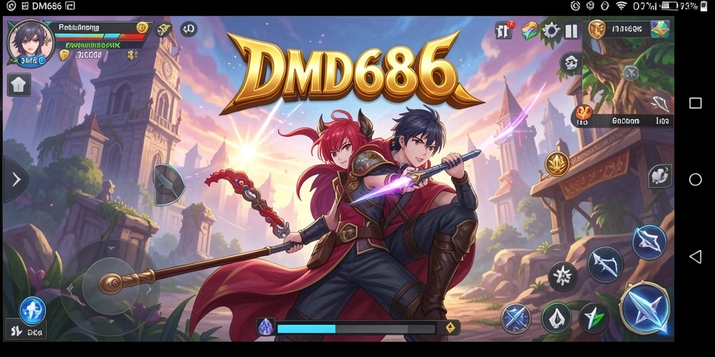 Tampilan menakjubkan dari gameplay DMD686 yang penuh aksi.