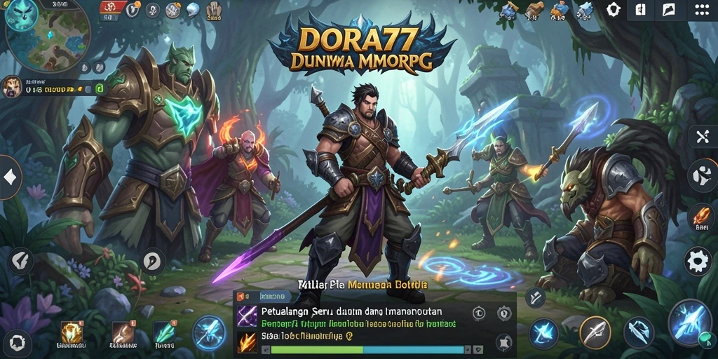 Tampilan gameplay DORA77 yang mendebarkan dan interaktif.