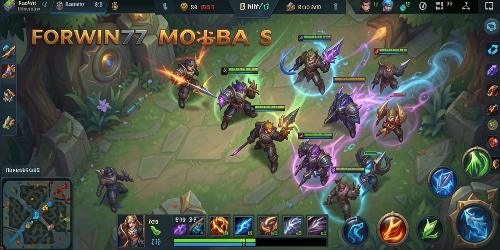 Screenshot tampilan gameplay seru di <strong>FORWIN77</strong> dengan karakter bertarung.