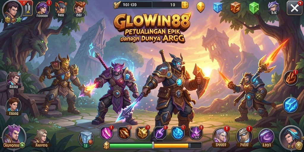 Tampilan gameplay GLOWIN88 yang menarik dan penuh aksi ARPG.