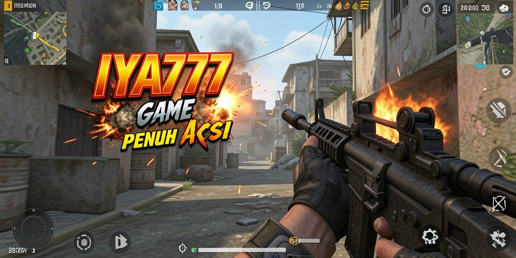 Tangkapan layar gameplay IYA777 menampilkan aksi mendebarkan di medan perang.