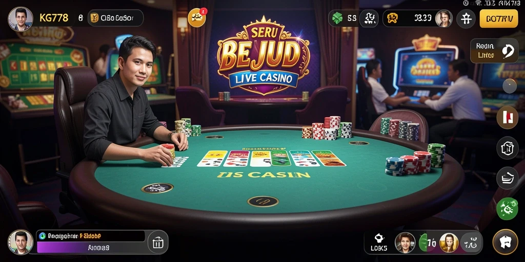 Tampilan menarik dari gameplay Live Casino di KG778.
