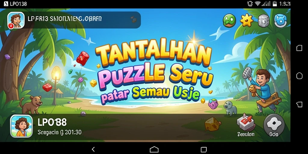Tampilan gameplay LPO138 yang menarik saat menyelesaikan puzzle.