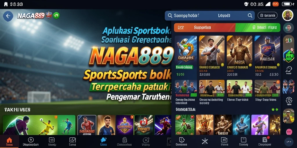 Tampilan gameplay menarik NAGA889 dalam bertaruh olahraga.