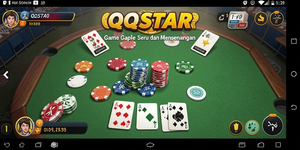 Tampilan gameplay seru dari QQSTAR yang membuat Anda ketagihan.