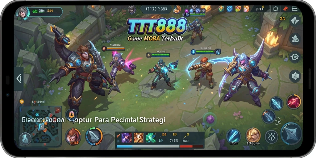 Screenshot utama gameplay TTT888 menunjukkan aksi pertempuran seru.