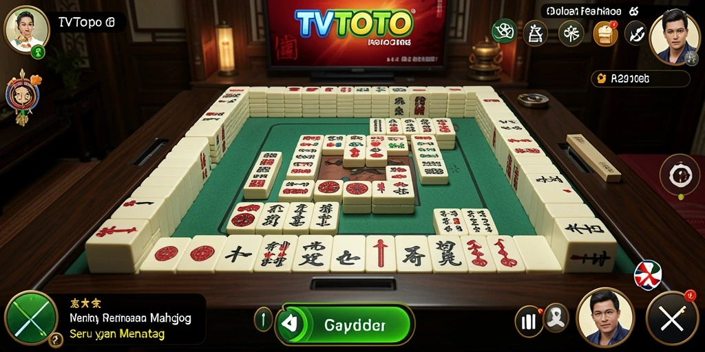 Screenshot permainan Mahjong menunjukkan grafis menarik dan gameplay yang dinamis.